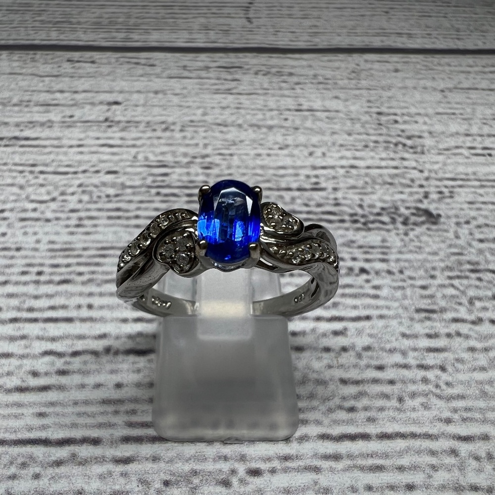 KYANITE 2 HEARTS RING (088)
